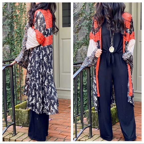 ✨LAST ONE✨Boho chic flowy long print Duster/kimono - Picture 8 of 8
